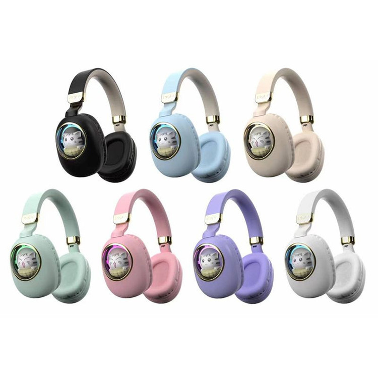 هدفون بی سیم مدل بچه گانه طرح گربه کد CA-037