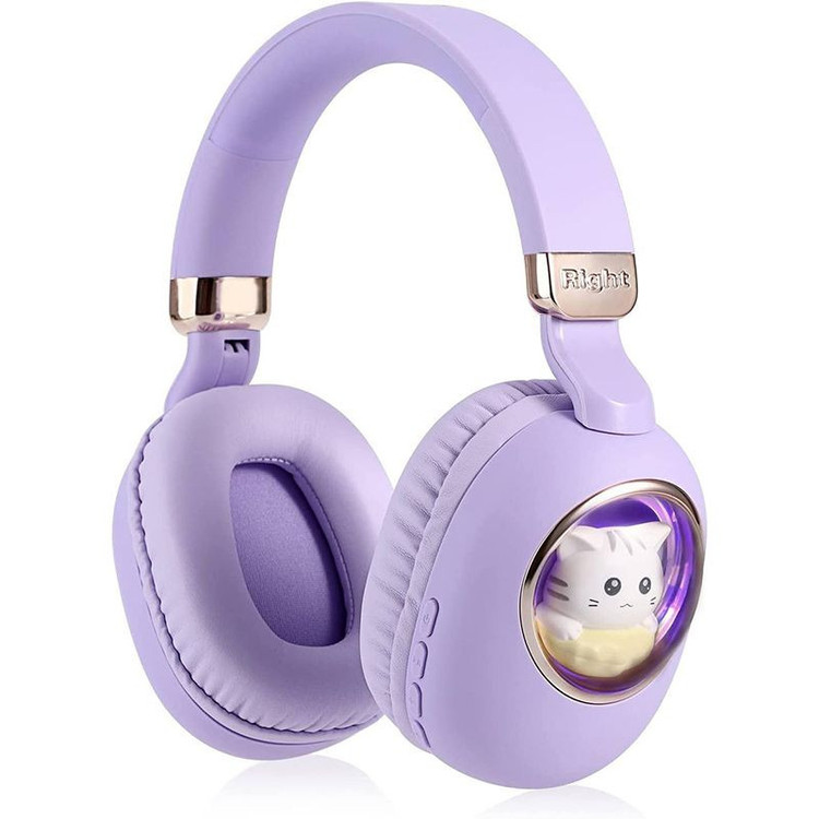 هدفون بی سیم مدل بچه گانه طرح گربه کد CA-037