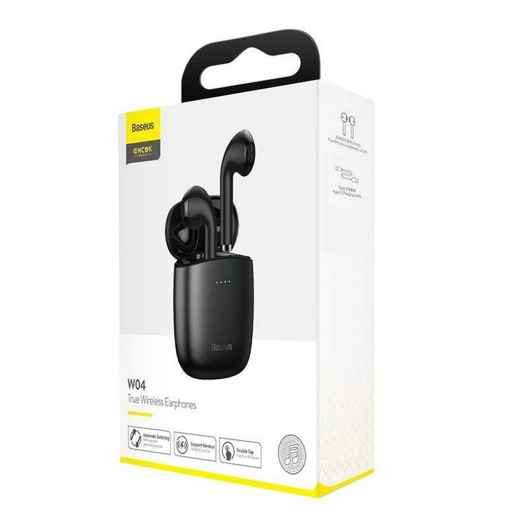 هدفون بی سیم باسئوس مدل PID EARHOOK W04 ENCOK