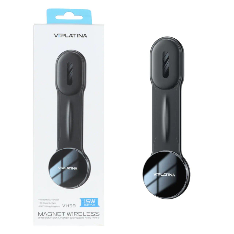 پایه نگهدارنده و شارژر وایرلس 15 وات VIPLATINA مدل VH39