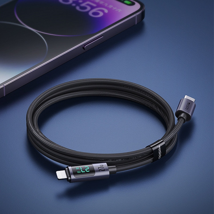 کابل تبدیل USB-C به لایتنینگ یسیدو مدل CA157 PD27W طول 1.2 متر