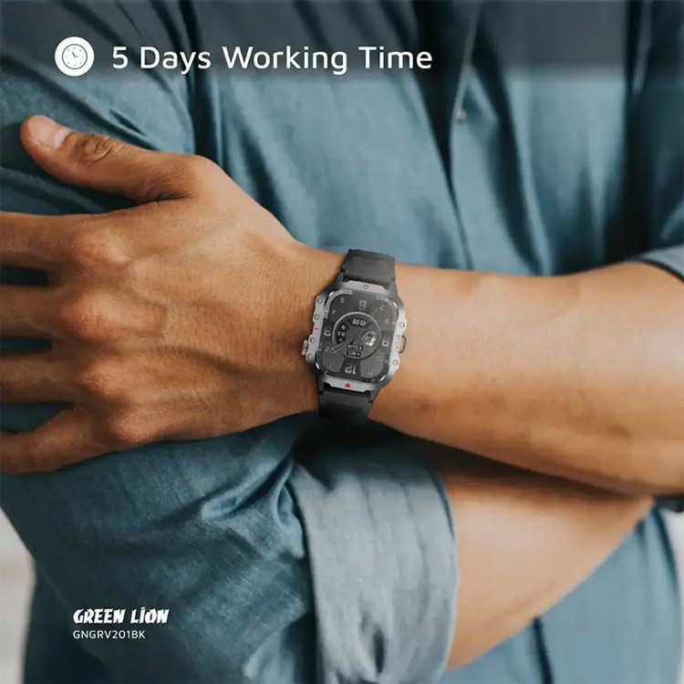 ساعت هوشمند 2.01 اینچی گرین لاین مدل GRAVIX GL-SWA43 با بند سیلیکونی