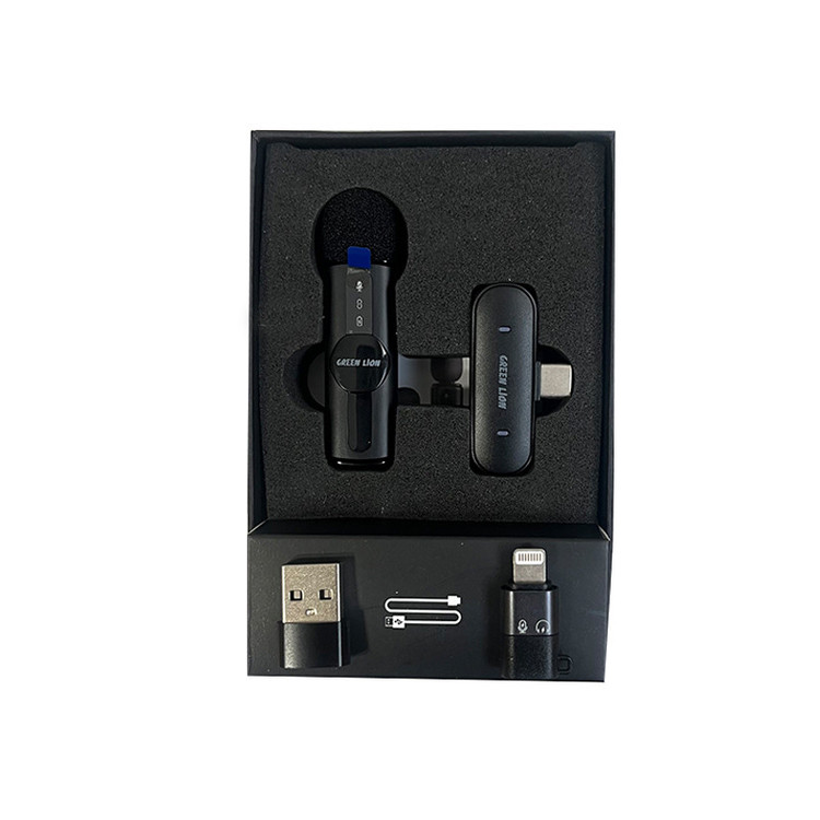میکروفن بی سیم گرین لاین مدل GM-75X با درگاه اتصال USB-C/لایتنینگ/USB-A