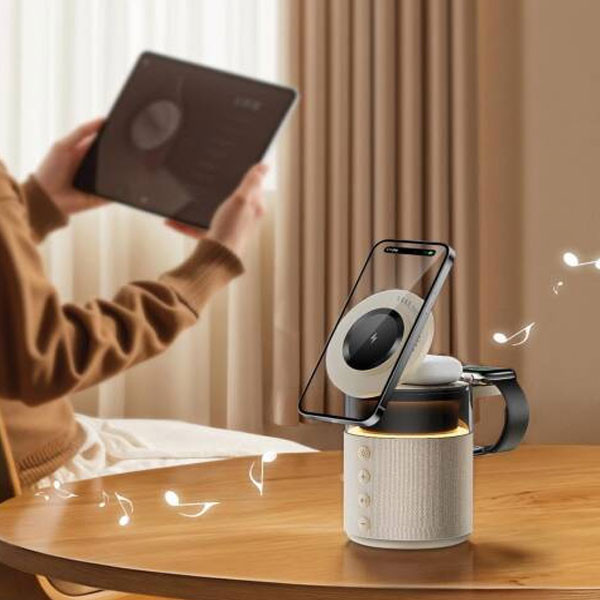 پایه نگهدارنده گرین لاین مدل 5in1 Wireless Charger