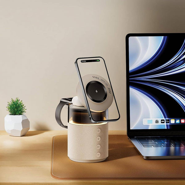پایه نگهدارنده گرین لاین مدل 5in1 Wireless Charger
