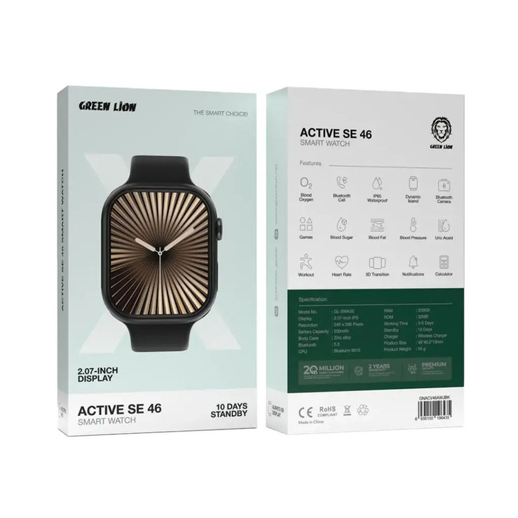 ساعت هوشمند گرین لاین مدل ACTIVE SE 46 با بند سیلیکونی