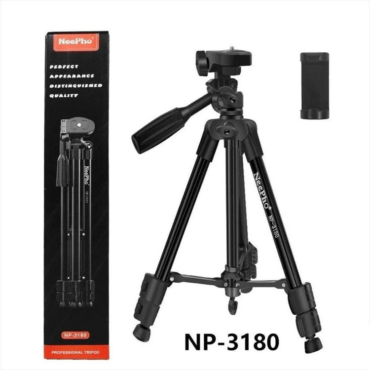 سه پایه دوربین نیفو مدل NP-3180 با حداکثر ارتفاع 150 سانتیمتر