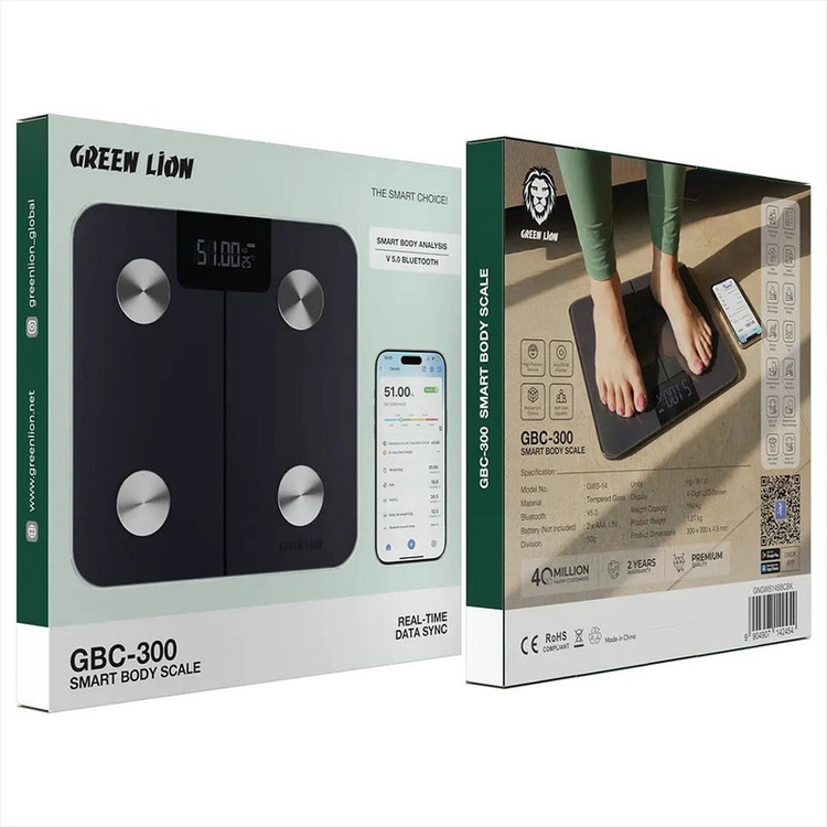 ترازو هوشمند گرین لاین مدل GBC-300 با دقت 50 گرم