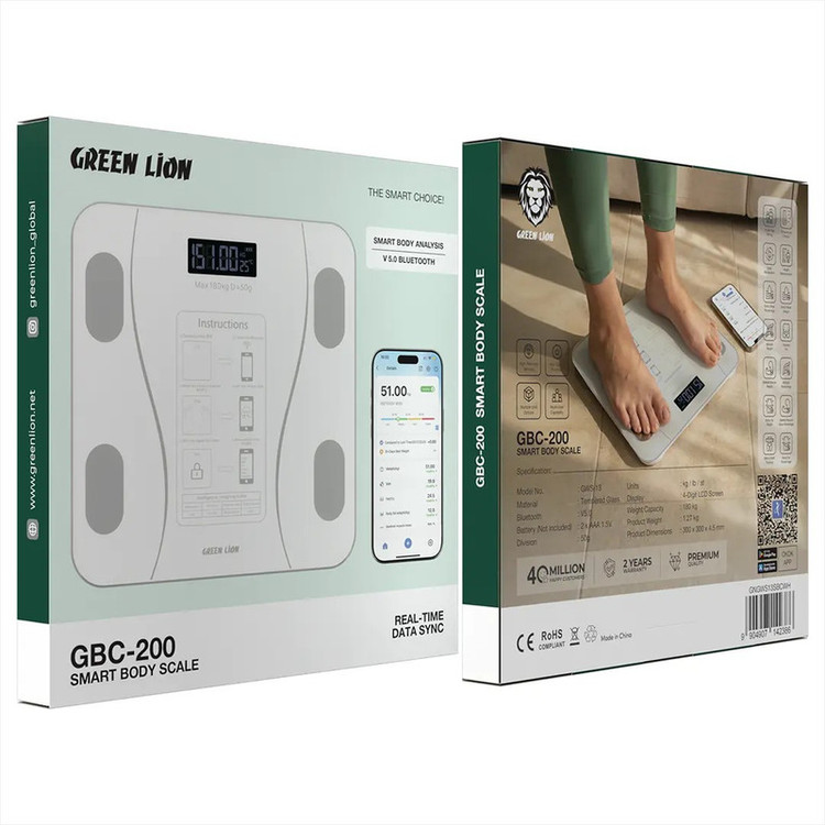 ترازو هوشمند گرین لاین مدل GBC-200 با دقت 50 گرم