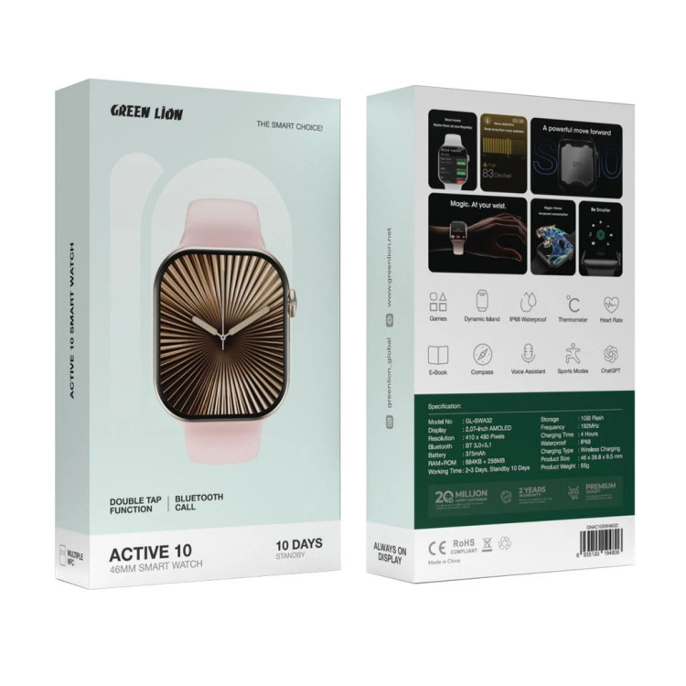 ساعت هوشمند گرین لاین مدل Active 10 46mm