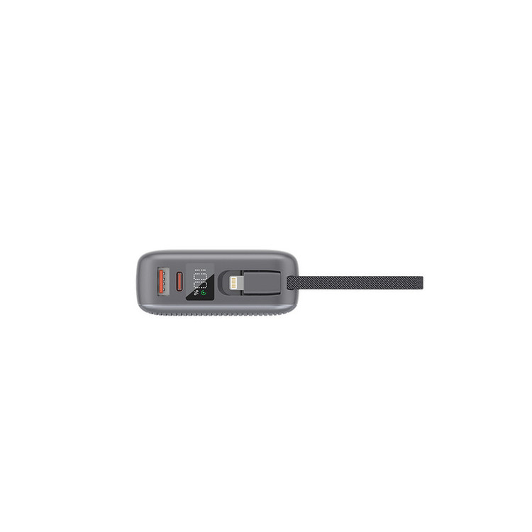 پاوربانک 22.5 وات انرجایزر مدل UE20086PQ ظرفیت 20000 میلیآمپرساعت به همراه کابل متصل لایتنینگ