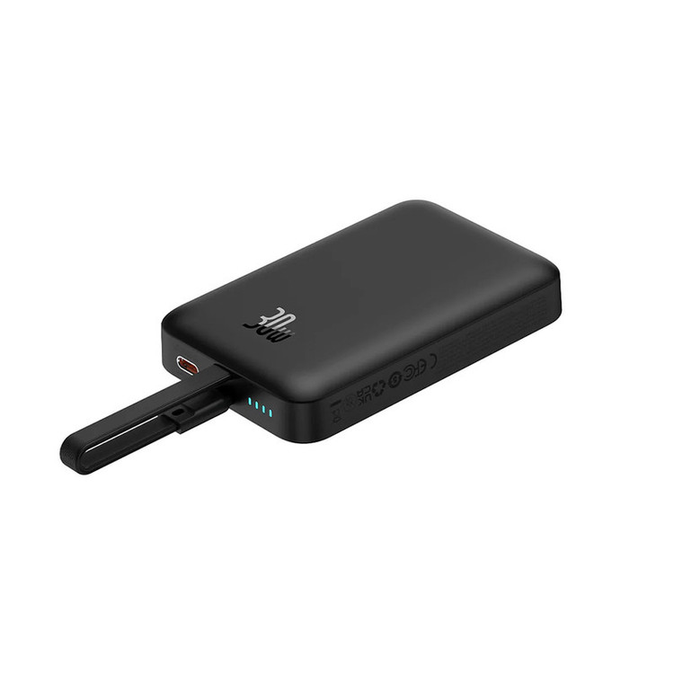 پاوربانک بیسوس مدل Magnetic & Cable 30W با ظرفیت 10000 میلی آمپر ساعت