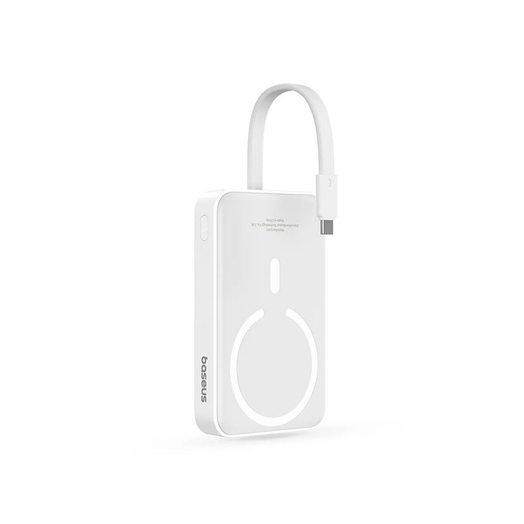 پاوربانک بیسوس مدل Magnetic & Cable 30W با ظرفیت 10000 میلی آمپر ساعت