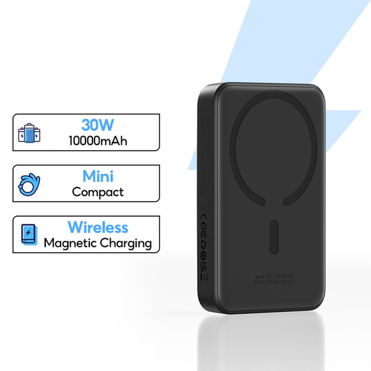 پاوربانک بیسوس مدل magnetic mini 30W ظرفیت 10000 میلی آمپر ساعت