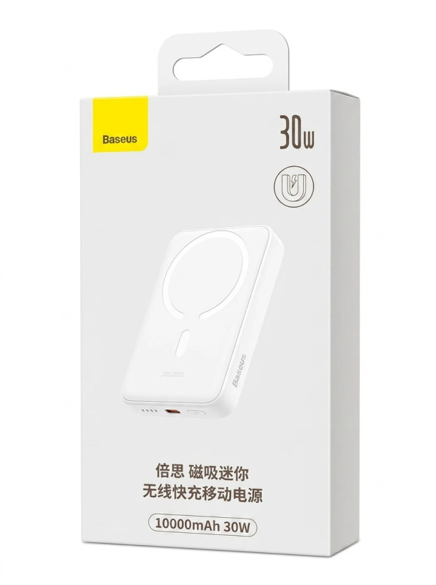 پاوربانک بیسوس مدل magnetic mini 30W ظرفیت 10000 میلی آمپر ساعت