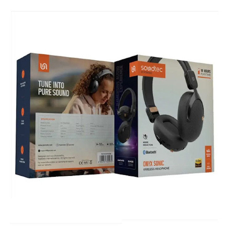 هدفون بلوتوثی پرودو مدل MST SONIC DEVICE ONYX